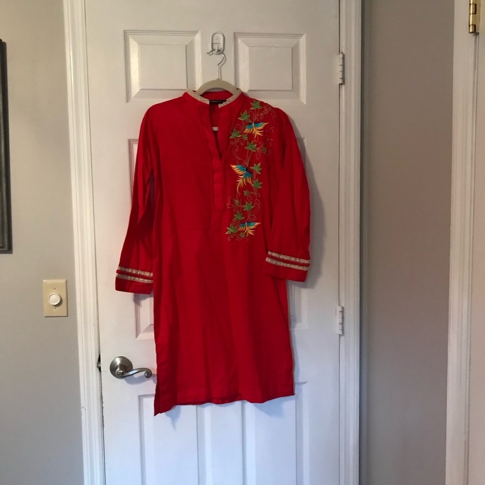 Alkaram Studio Red Tunic